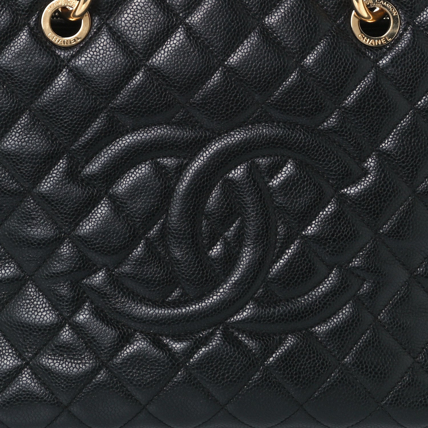 Chanel Caviar Quilted Grand Shopping Tote GST Black 8 of 12