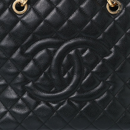 Chanel Caviar Quilted Grand Shopping Tote GST Black 8 of 12