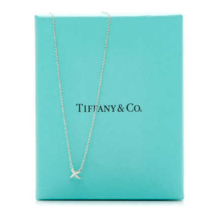 Tiffany Sterling Silver Paloma Picasso Graffiti X Pendant Necklace 5 of 5