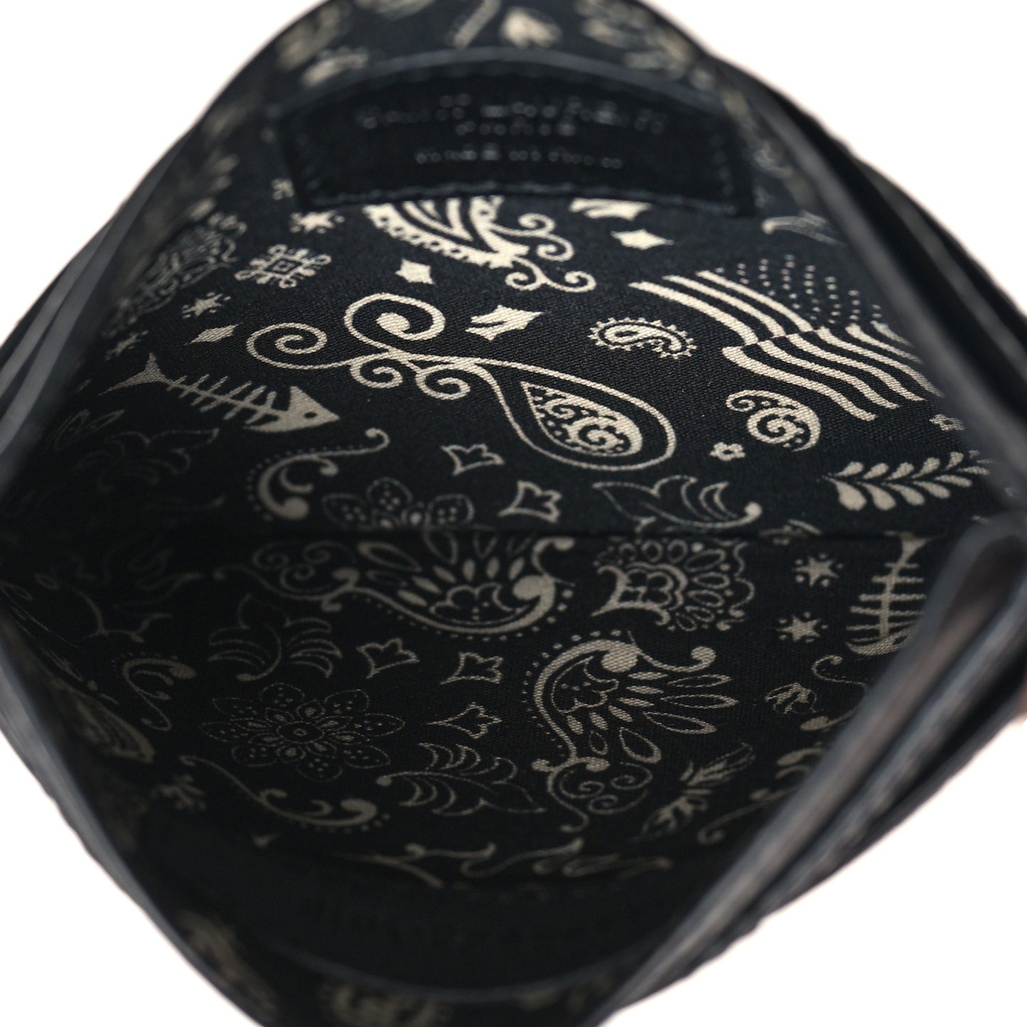 Calfskin Card Case Black Black
