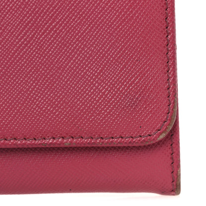 Prada Saffiano Metal Oro Chain Wallet Peonia 13 of 15