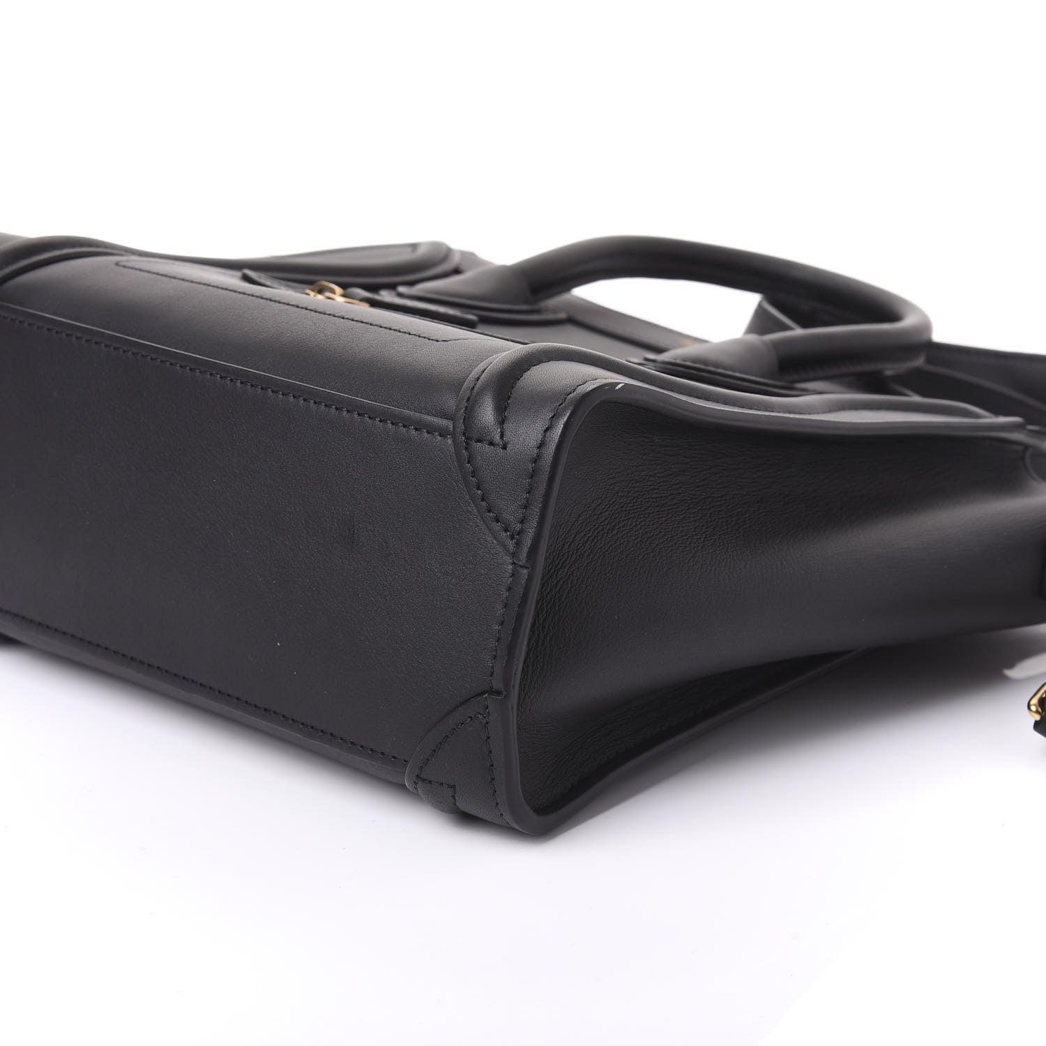 Celine Smooth Calfskin Nano Luggage Black 6 of 9
