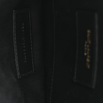 Saint Laurent Grain De Poudre Chevron Monogram Large Bill Pouch Black 5 of 14