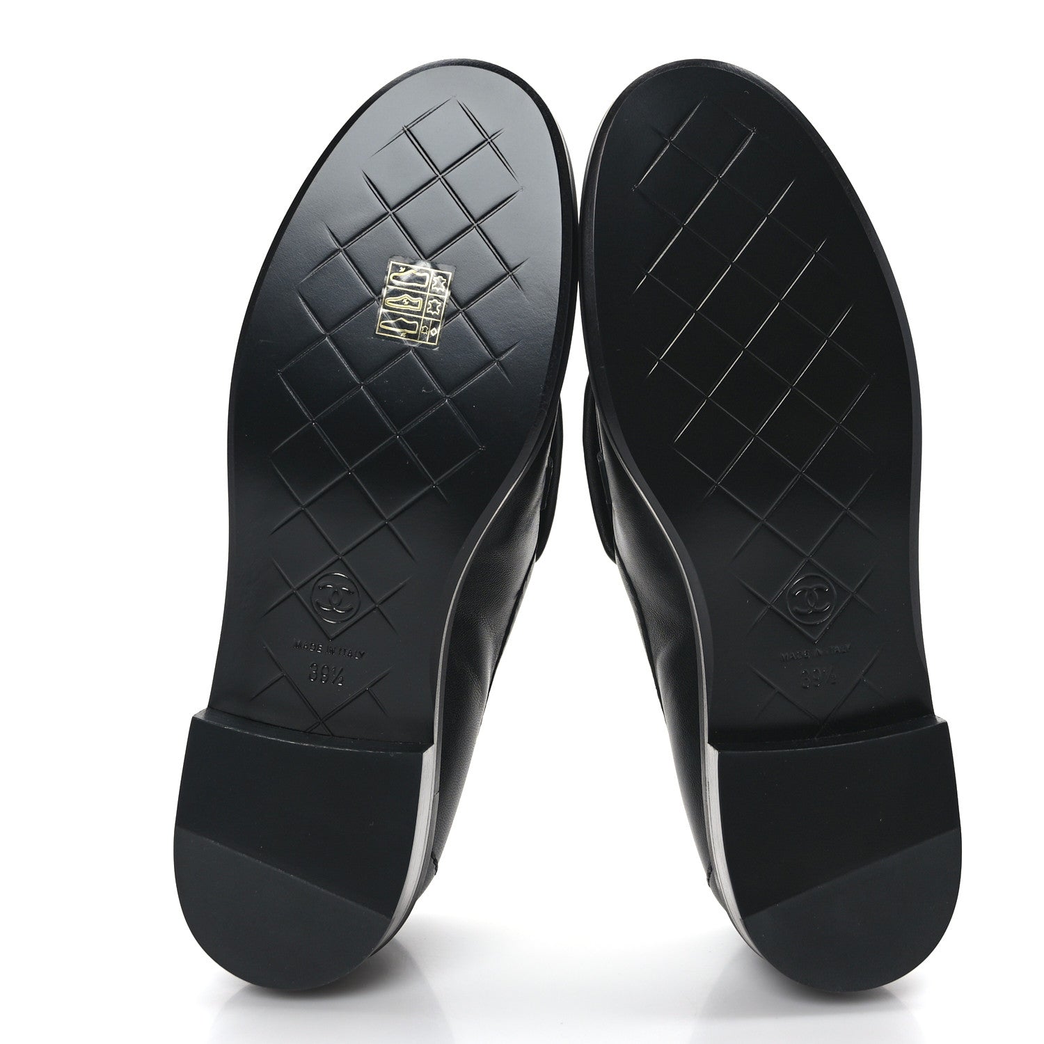 Chanel Lambskin Quilted CC Turnlock Loafers 39.5 Black 5 of 8
