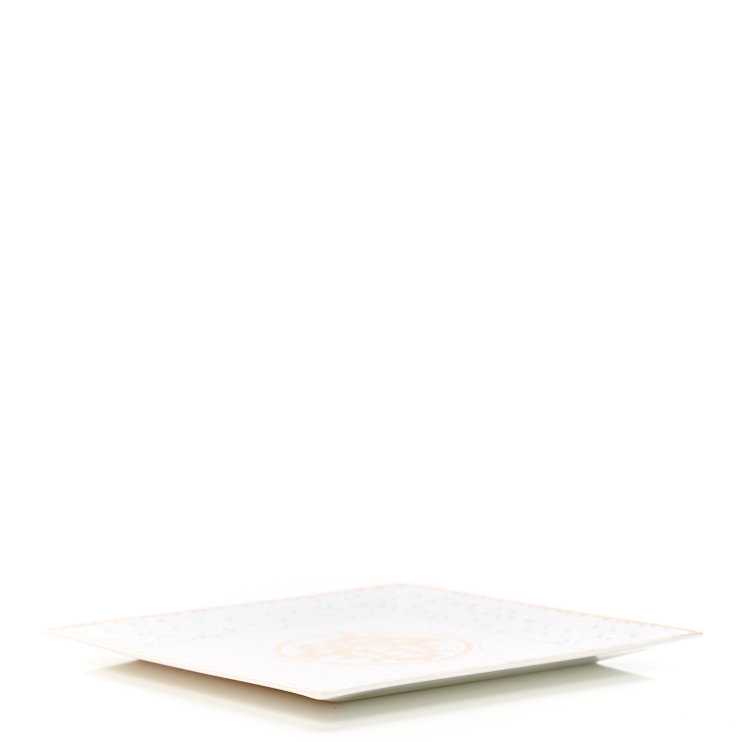 Porcelain Mosaique Au 24 Square Plate N°3 Gold