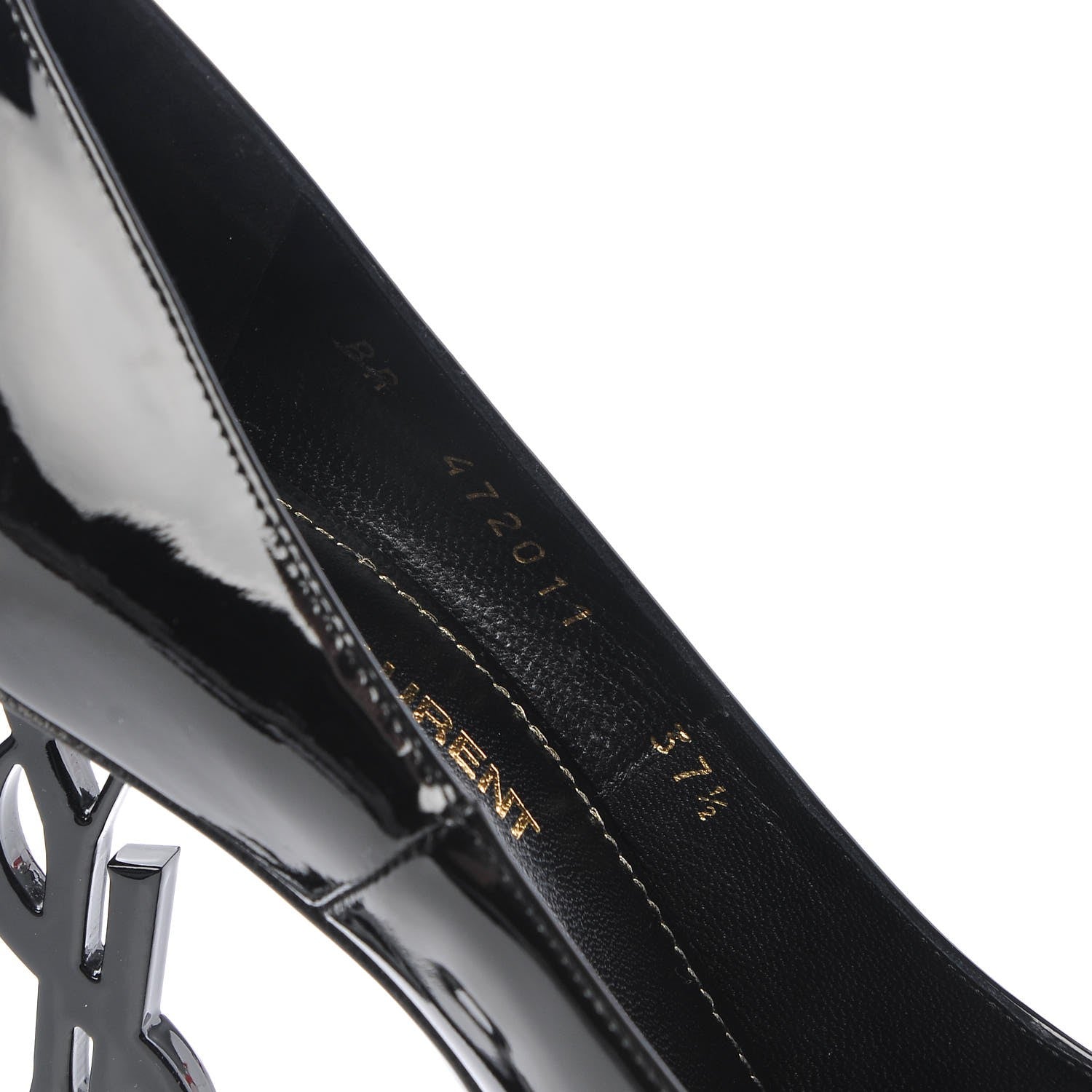 Saint Laurent Patent Opyum 110 Pumps 37.5 Black 8 of 8