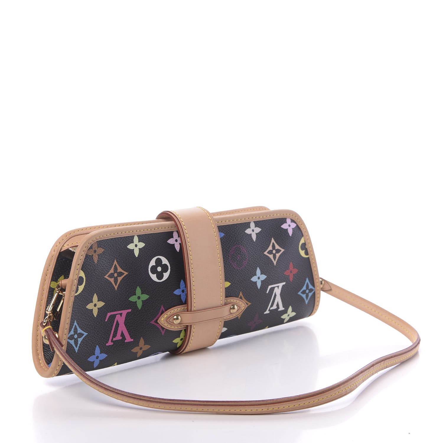 Louis Vuitton Monogram Multicolor Shirley Black 3 of 9