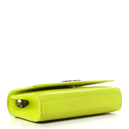 Saint Laurent Patent Grain de Poudre Small Monogram Kate Satchel Neon Yellow 4 of 10