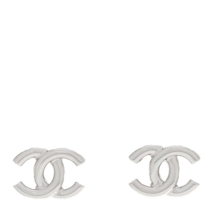 Chanel Metal CC Earrings Silver 1 of 5