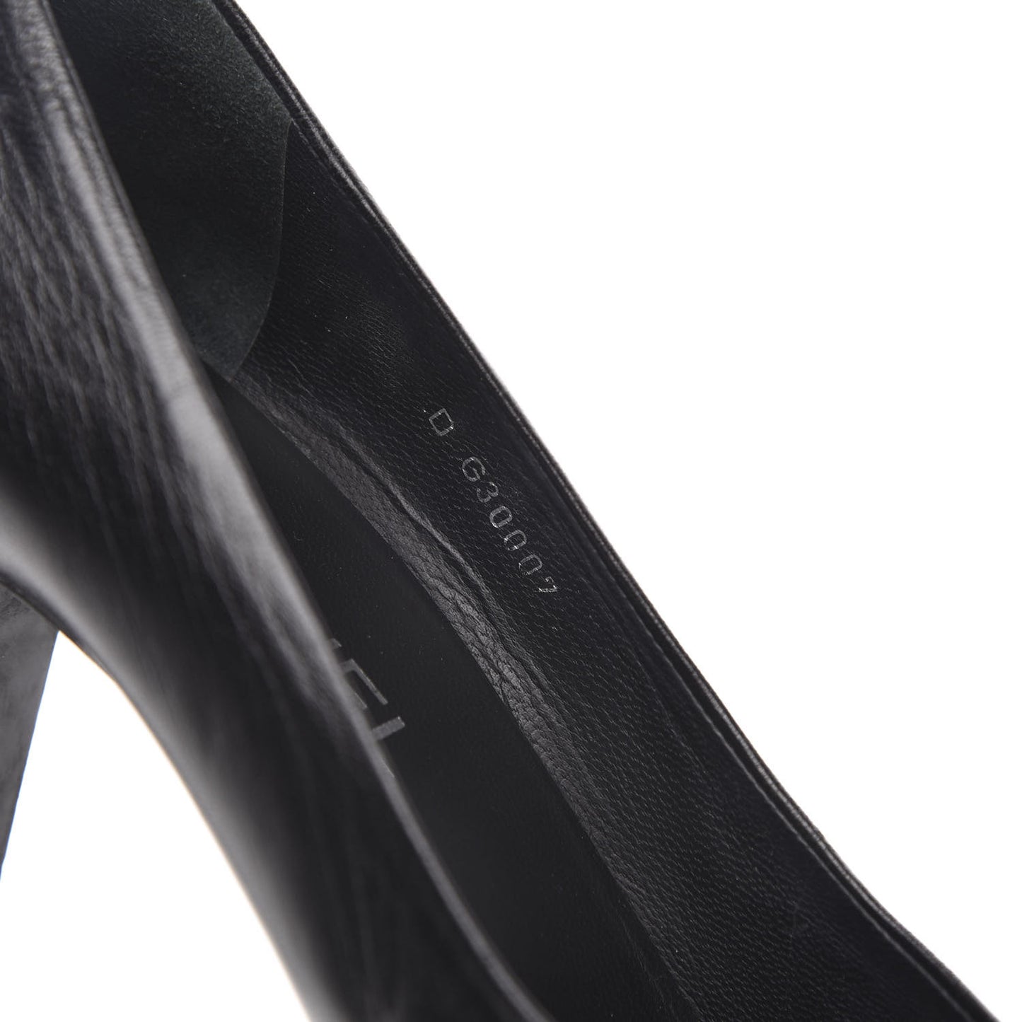 Lambskin CC Cap Toe Platform Chain Pumps 41 Black