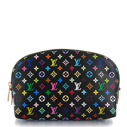 Louis Vuitton Monogram Multicolor Cosmetic Pouch Black Grenade 1 of 7