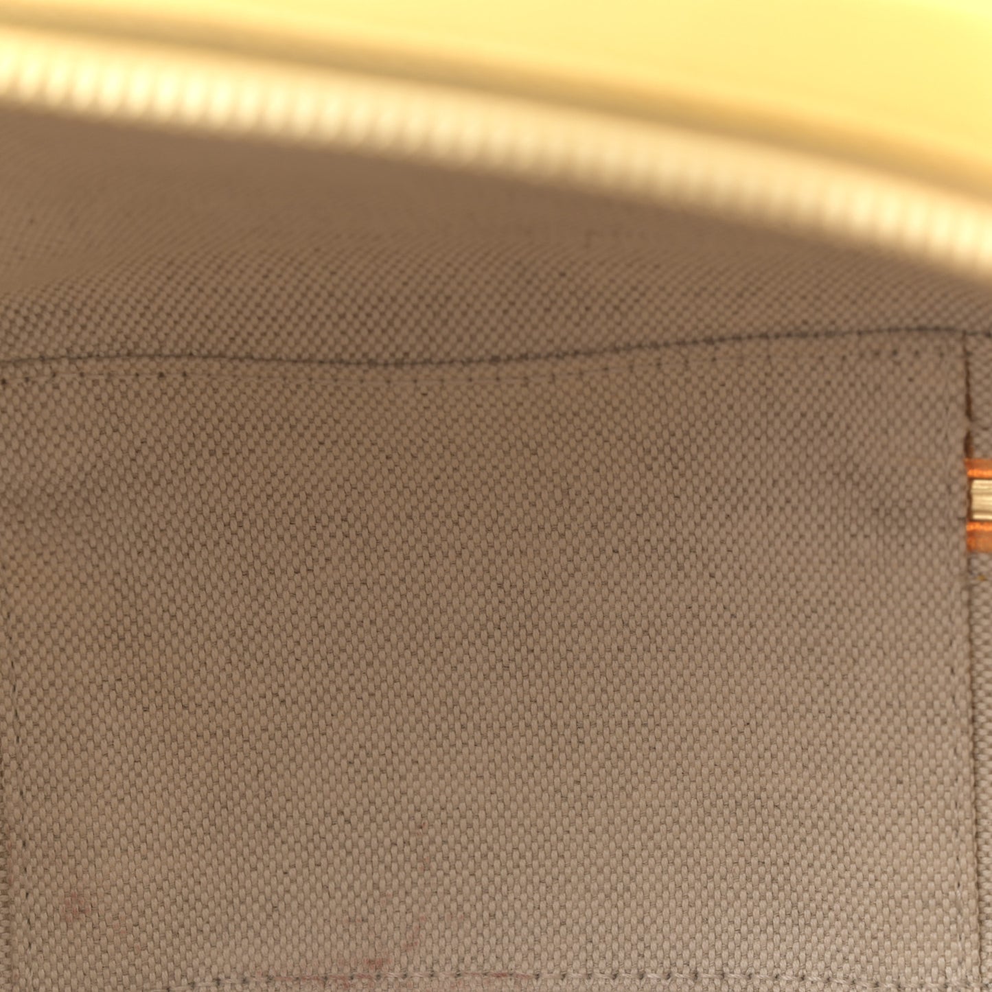 Sakai Be Green Calfskin Diagonal Stitched Blondie Top Handle Bag Buttercup