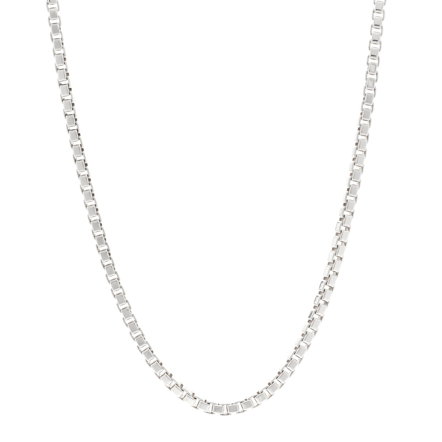 Sterling Silver 4mm Venetian Link Necklace