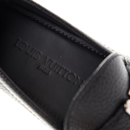 Louis Vuitton Calfskin Racetrack Moccasin Loafers 6.5 Black 8 of 10