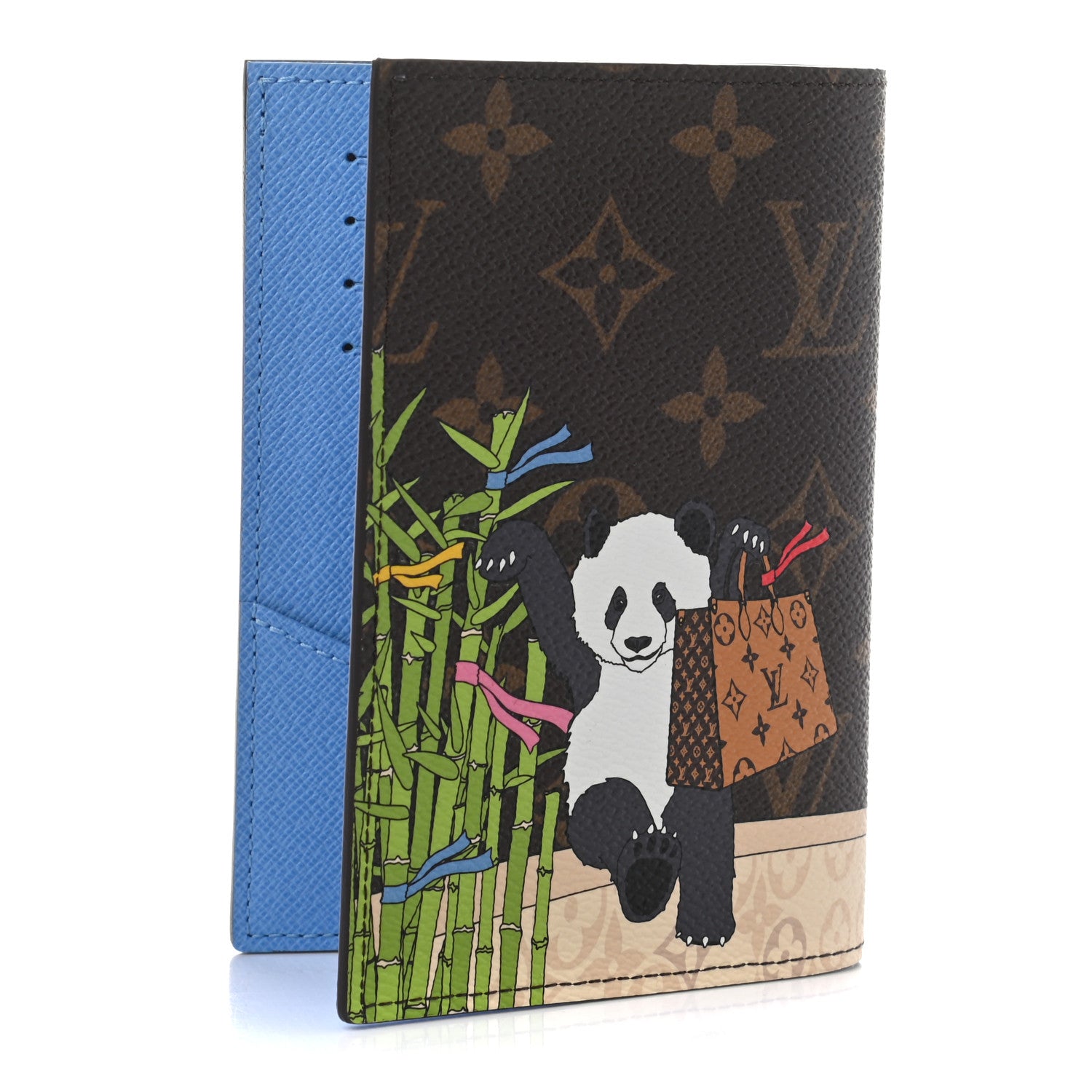 Louis Vuitton Monogram 2021 Christmas Animation China Passport Cover Myosotis Blue 3 of 6