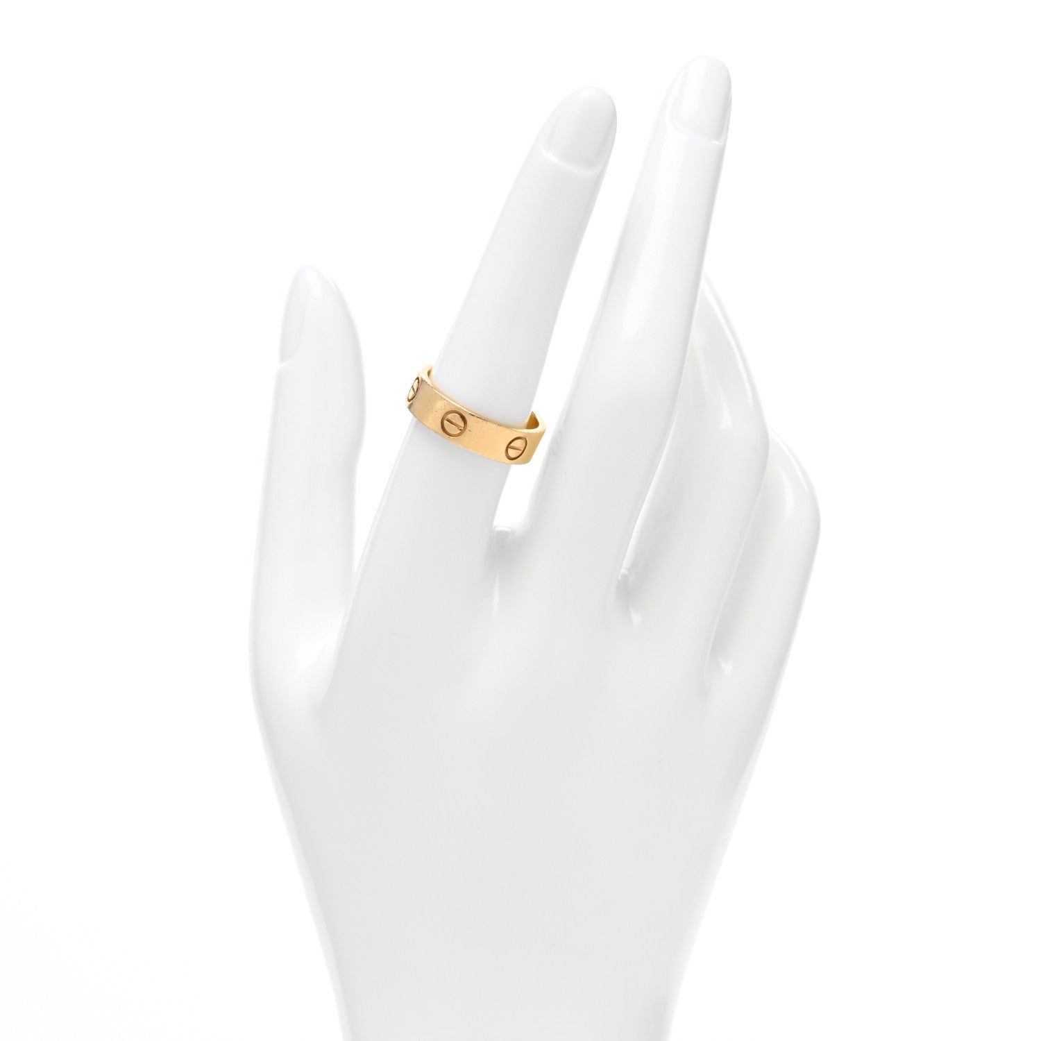 Cartier 18K Yellow Gold 5.5mm LOVE Ring 56 7.75 2 of 5