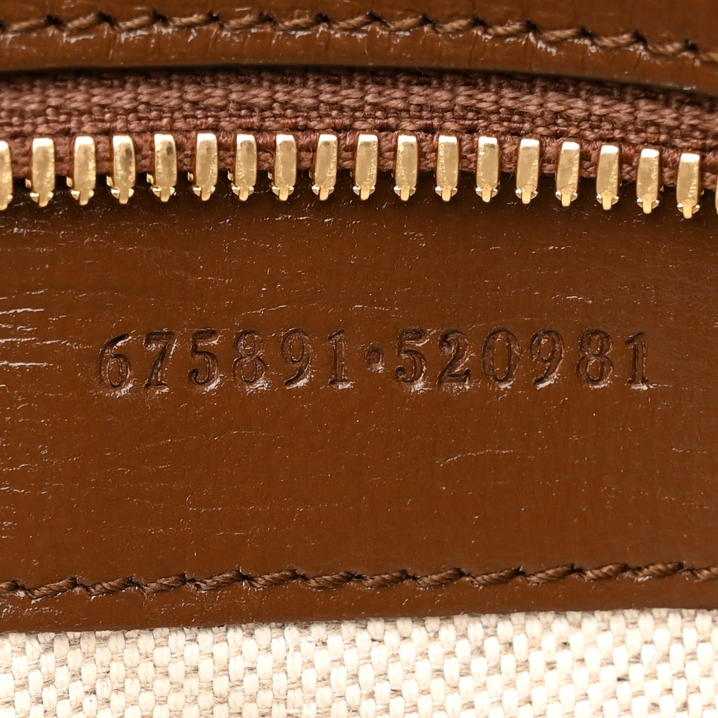 GG Supreme Monogram Azalea Calfskin Retro Interlocking G Messenger Shoulder Bag Beige Ebony Brown Sugar