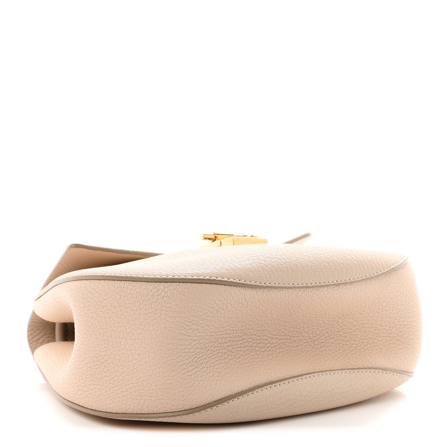 Grained Lambskin Drew Shoulder Bag Abstract White