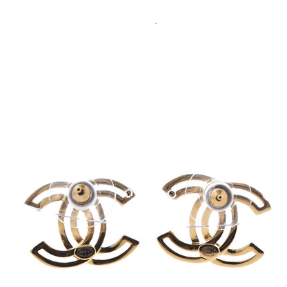 Chanel Metal Obazine CC Earrings Gold 3 of 6
