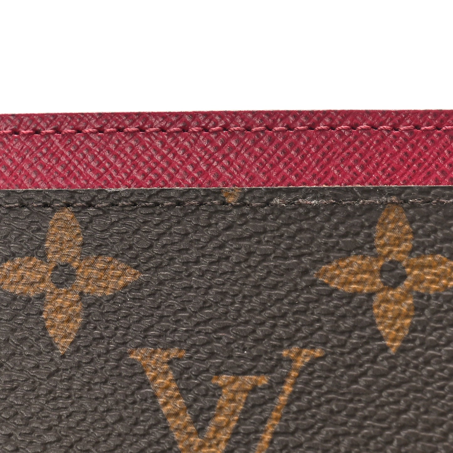 Monogram Card Holder Fuchsia