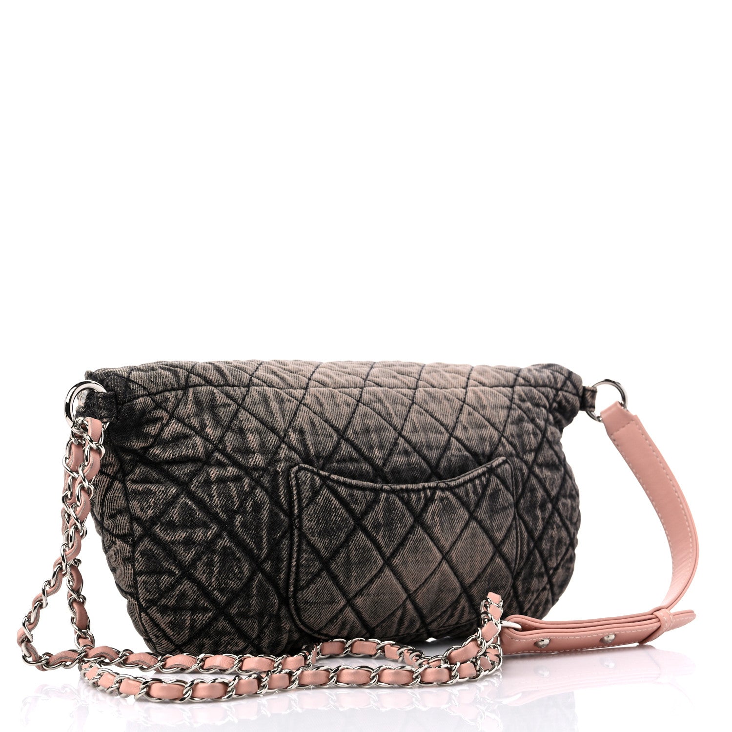 Chanel Denim Quilted Denimpression Waist Bag Pink 3 of 9