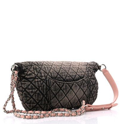 Chanel Denim Quilted Denimpression Waist Bag Pink 3 of 9