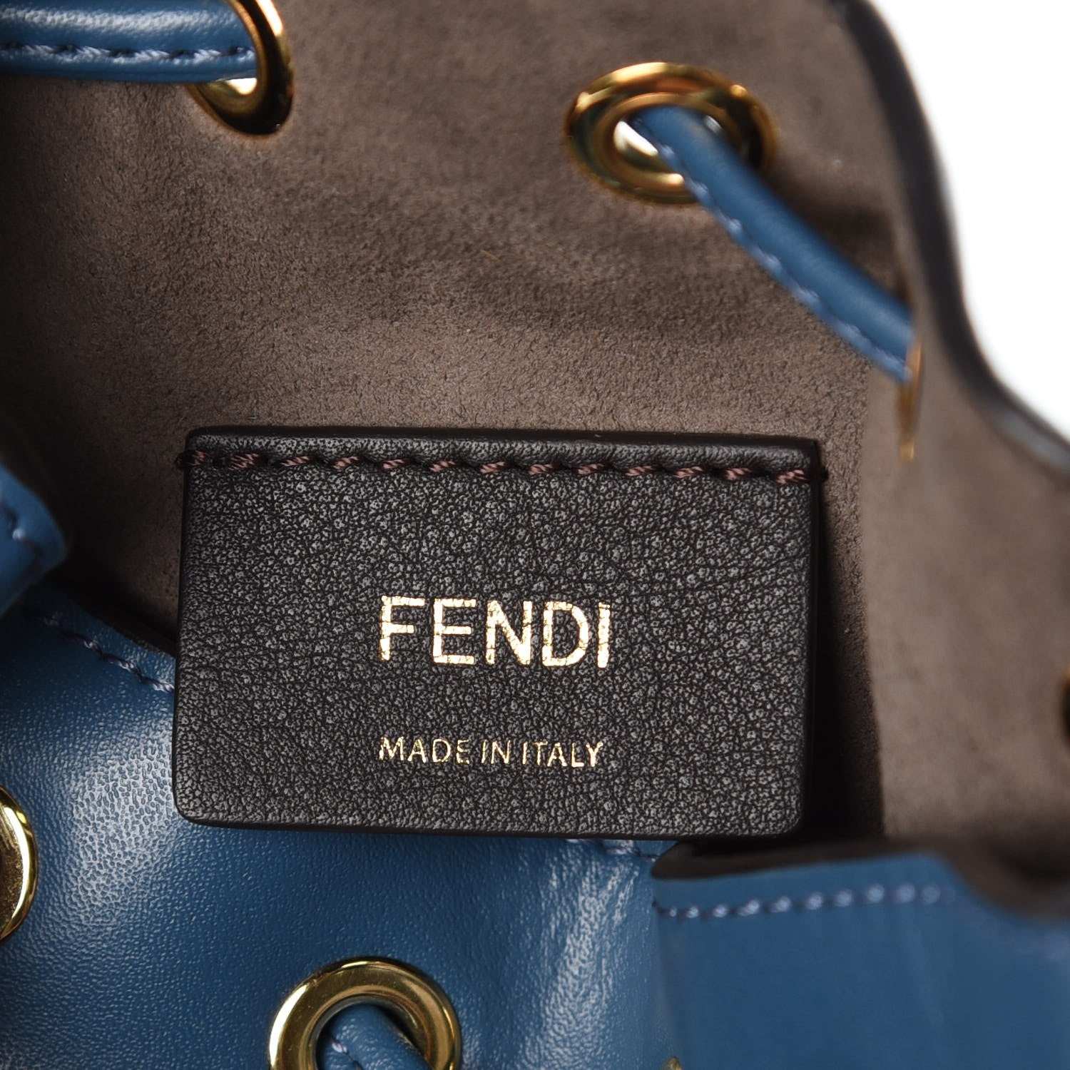 Fendi Vitello Liberty Lucido F is Fendi Mini Mon Tresor Bucket Bag Blue 6 of 8