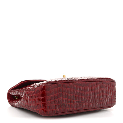 Chanel Alligator Jumbo Single Flap Red 4 of 10