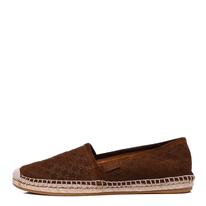 Gucci Suede Microguccissima Espadrilles 37.5 Nut Brown 1 of 16