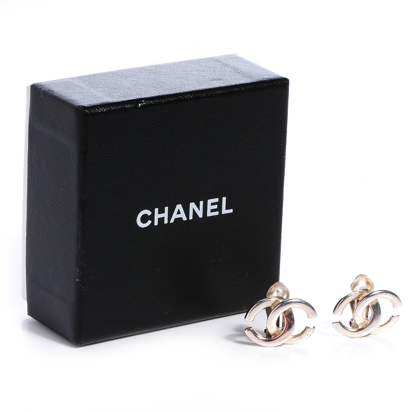 CC Clip On Earrings Silver
