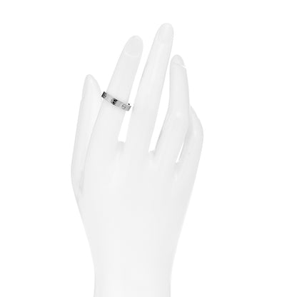 Cartier 18K White Gold 3.5mm LOVE Wedding Band Ring 51 5.75 2 of 4
