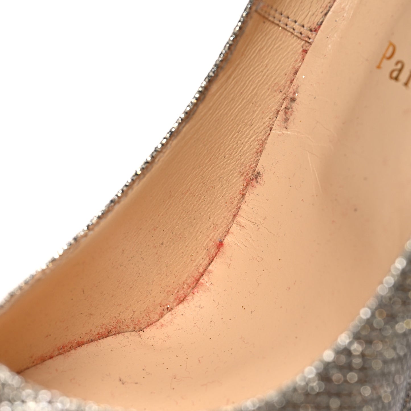 Glitter Fabric Altareva 160 Pumps 39.5 Gold