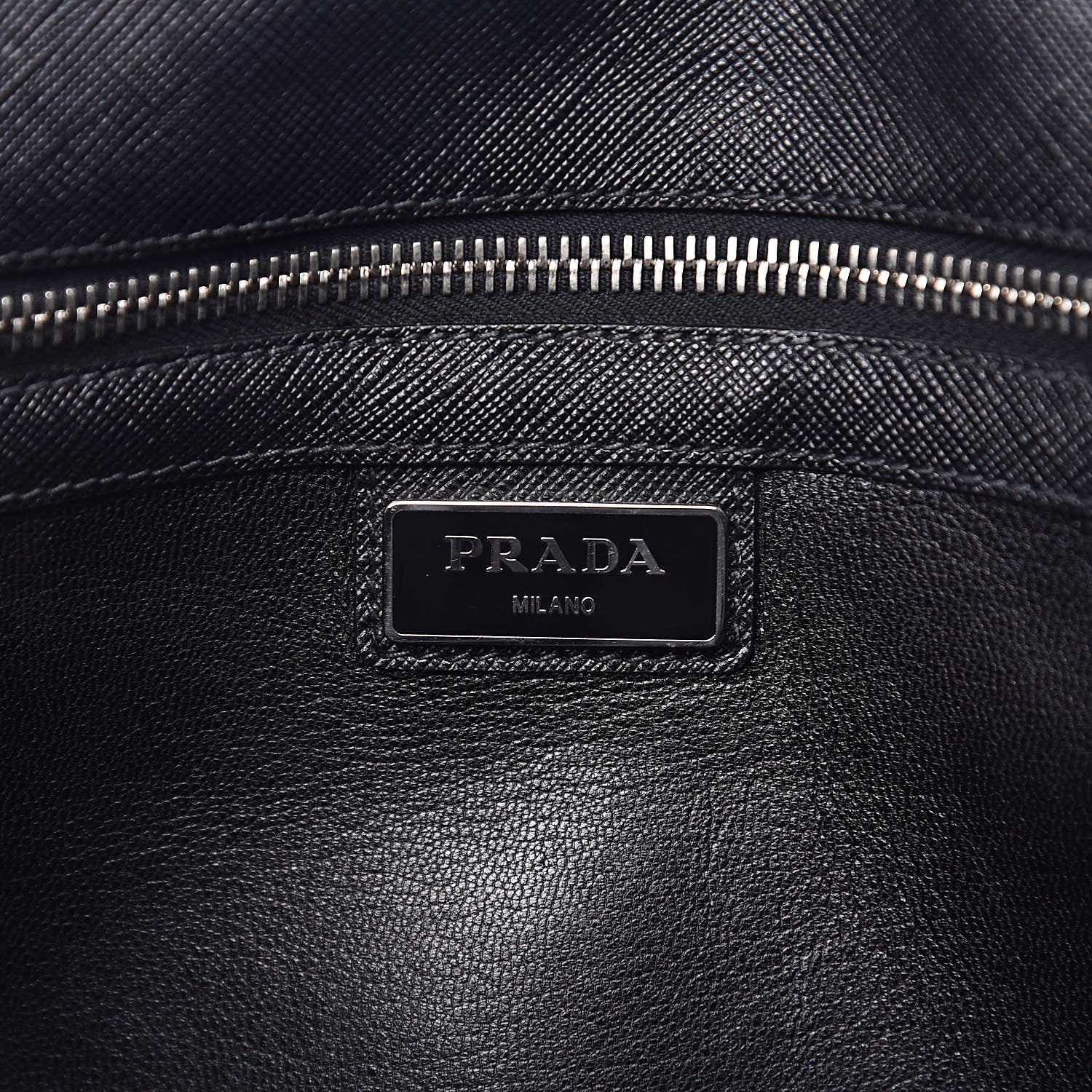 Prada Saffiano Travel Messenger Bag Black 6 of 17