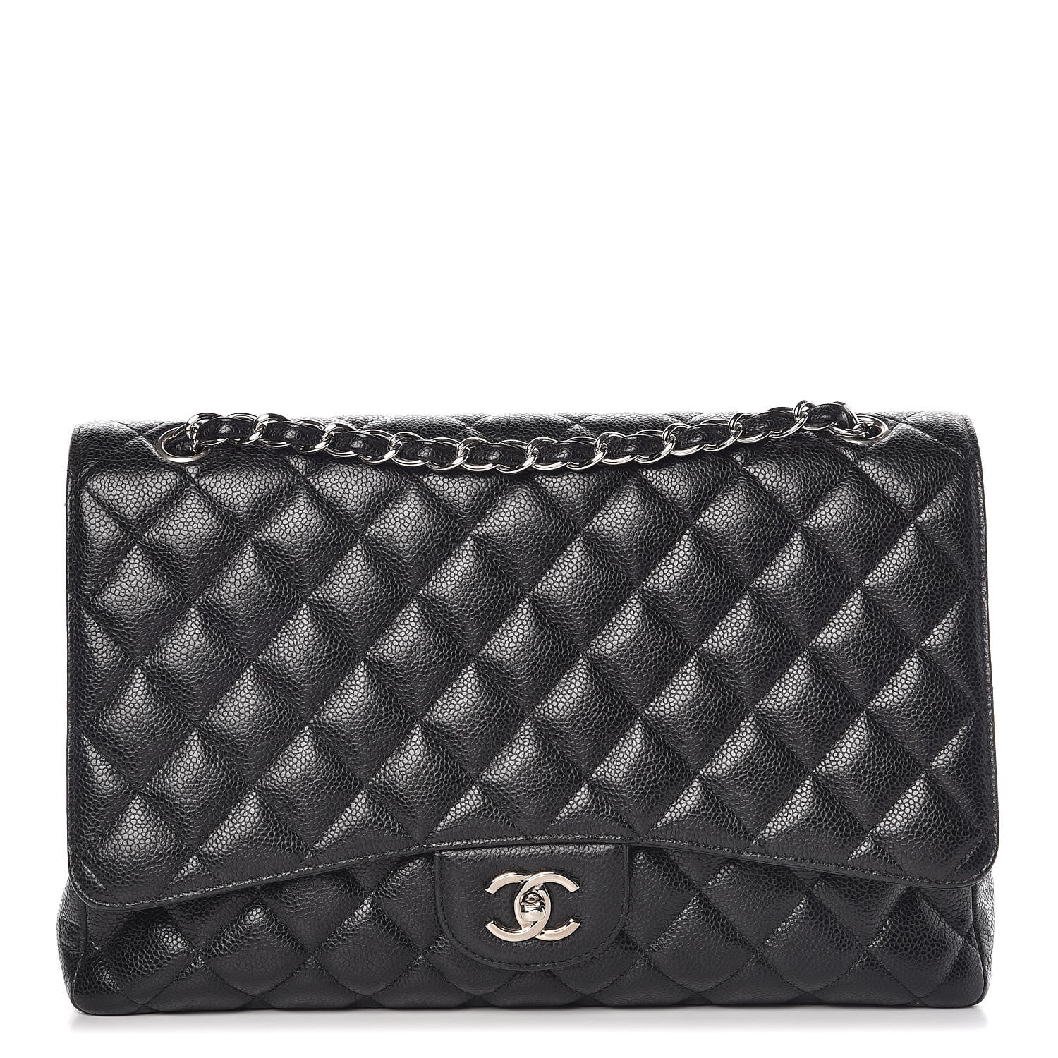 Chanel Caviar Quilted Maxi Single Flap Black 1 of 9