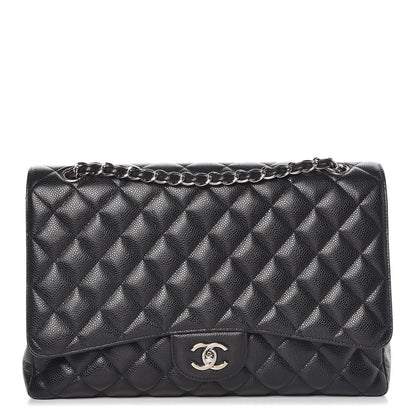 Chanel Caviar Quilted Maxi Single Flap Black 1 of 9