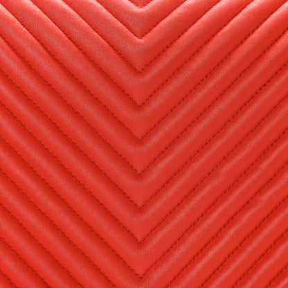 Chanel Calfskin Chevron Quilted New Medium Boy Flap Red 7 of 9