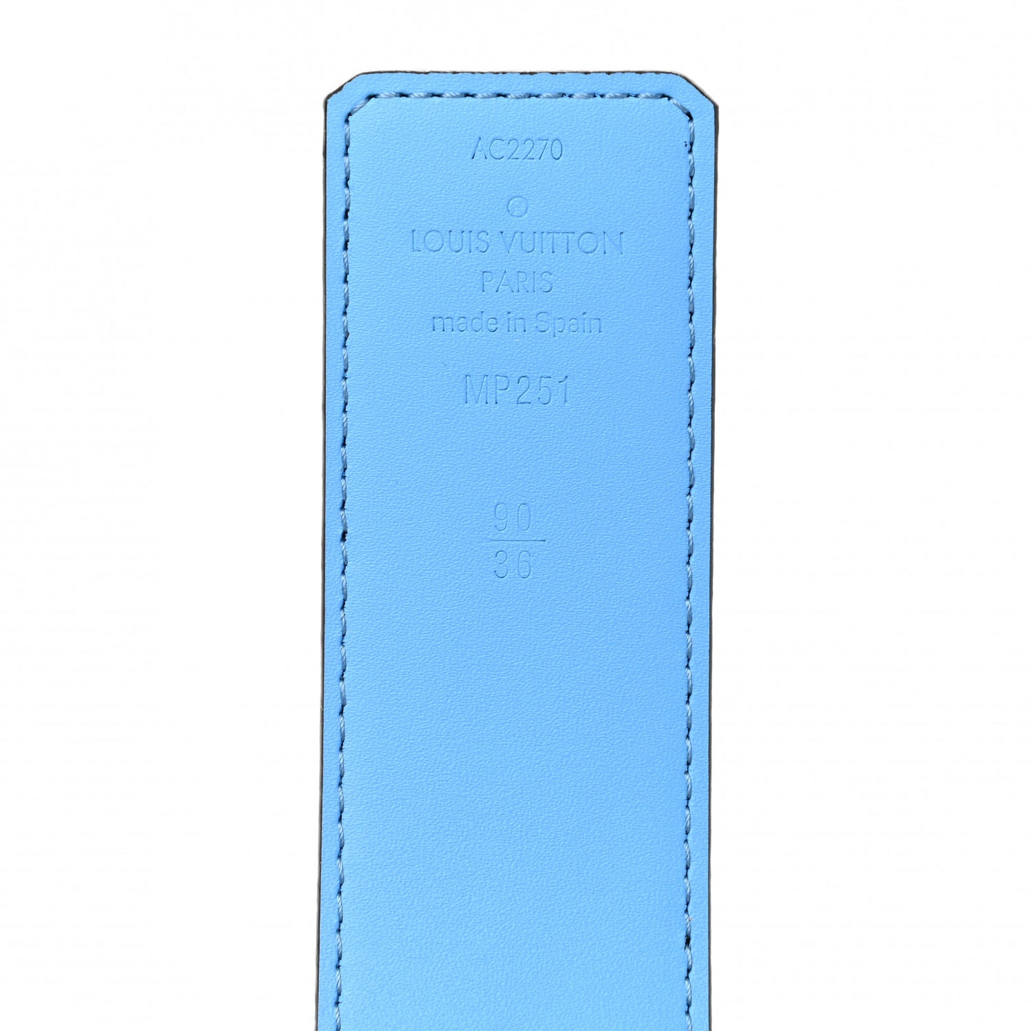 Monogram 40mm LV Initiales Belt 90 36 Blue