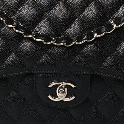 Chanel Caviar Quilted Jumbo Double Flap Black 8 of 10