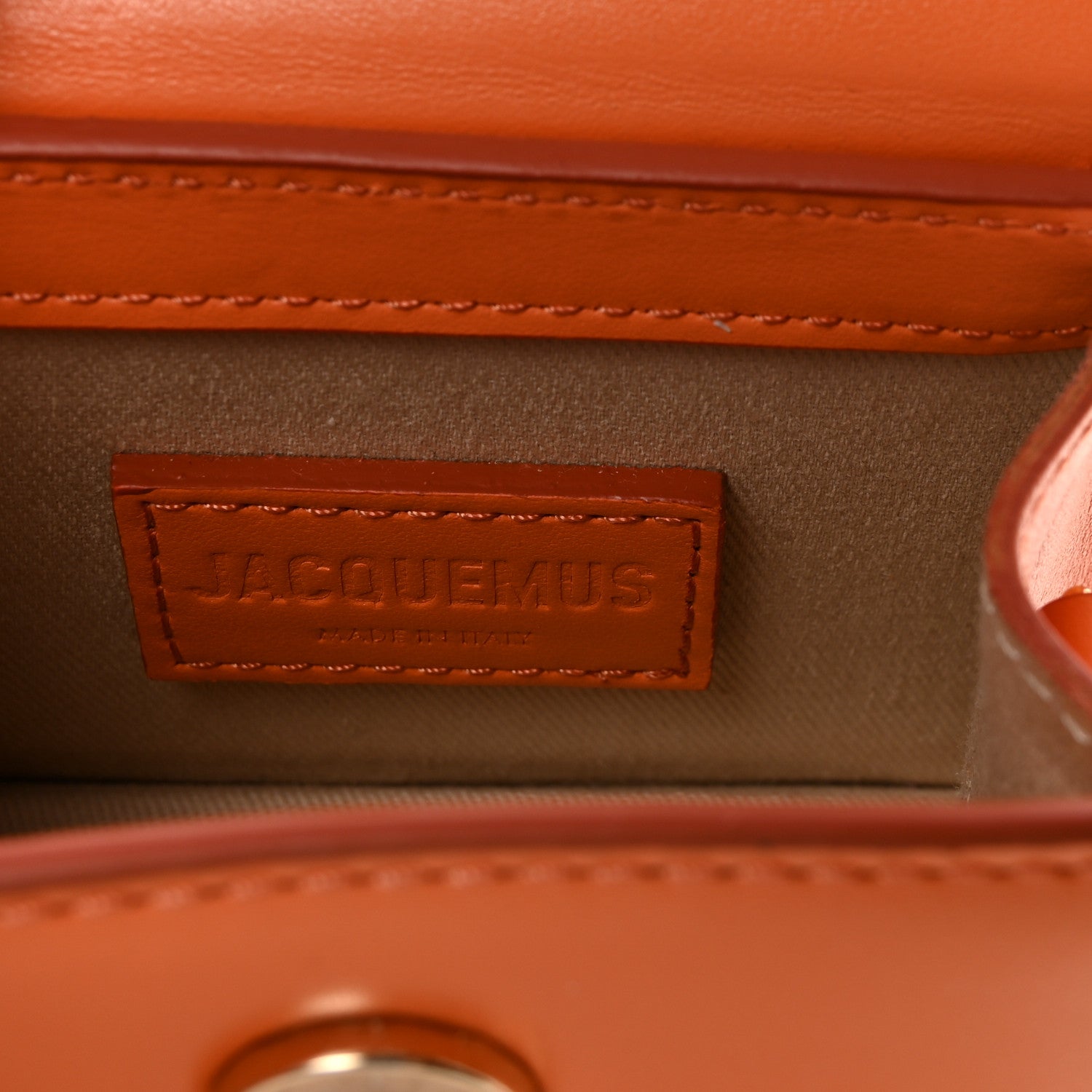 Jacquemus Smooth Calfskin Le Chiquito Orange 6 of 9