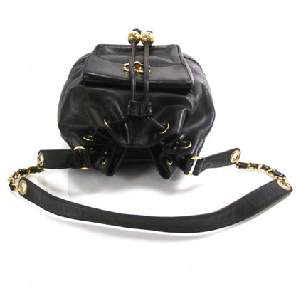 Chanel Lambskin Drawstring Bag Black 6 of 14