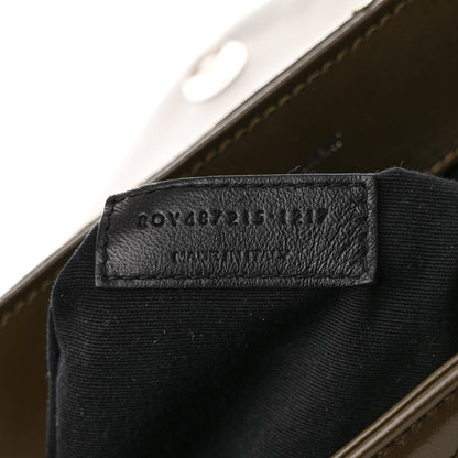 Saint Laurent Calfskin Y Quilted Monogram Large Loulou Chain Satchel Kaki Fonce 15 of 25