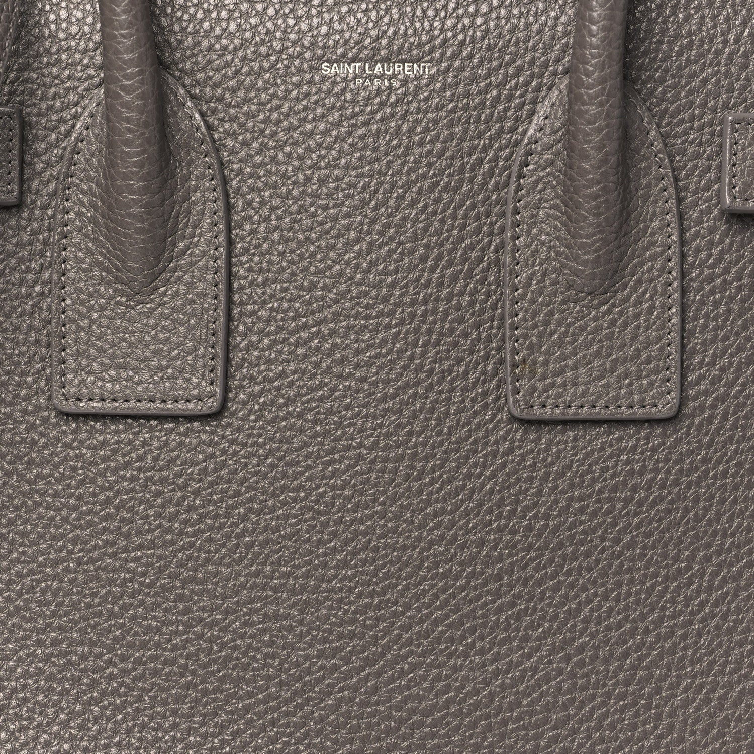 Saint Laurent Grained Calfskin Small Sac De Jour Dark Anthracite 8 of 13