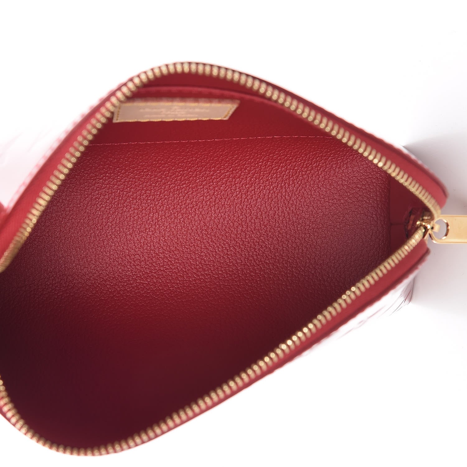 Louis Vuitton Vernis Rayures Cosmetic Pouch Pomme D'Amour 5 of 8