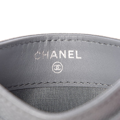Chanel Caviar Timeless CC Card Holder Wallet Grey 6 of 8