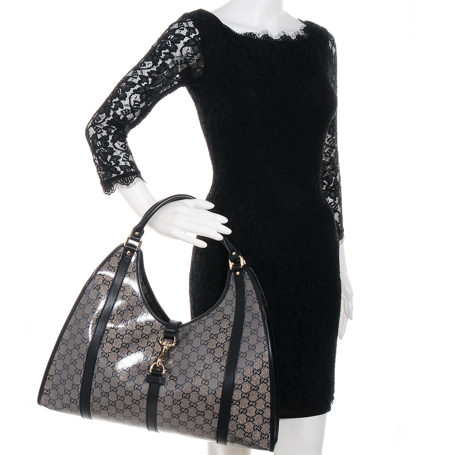 Gucci Crystal Monogram Large Joy Shoulder Bag 2 of 7
