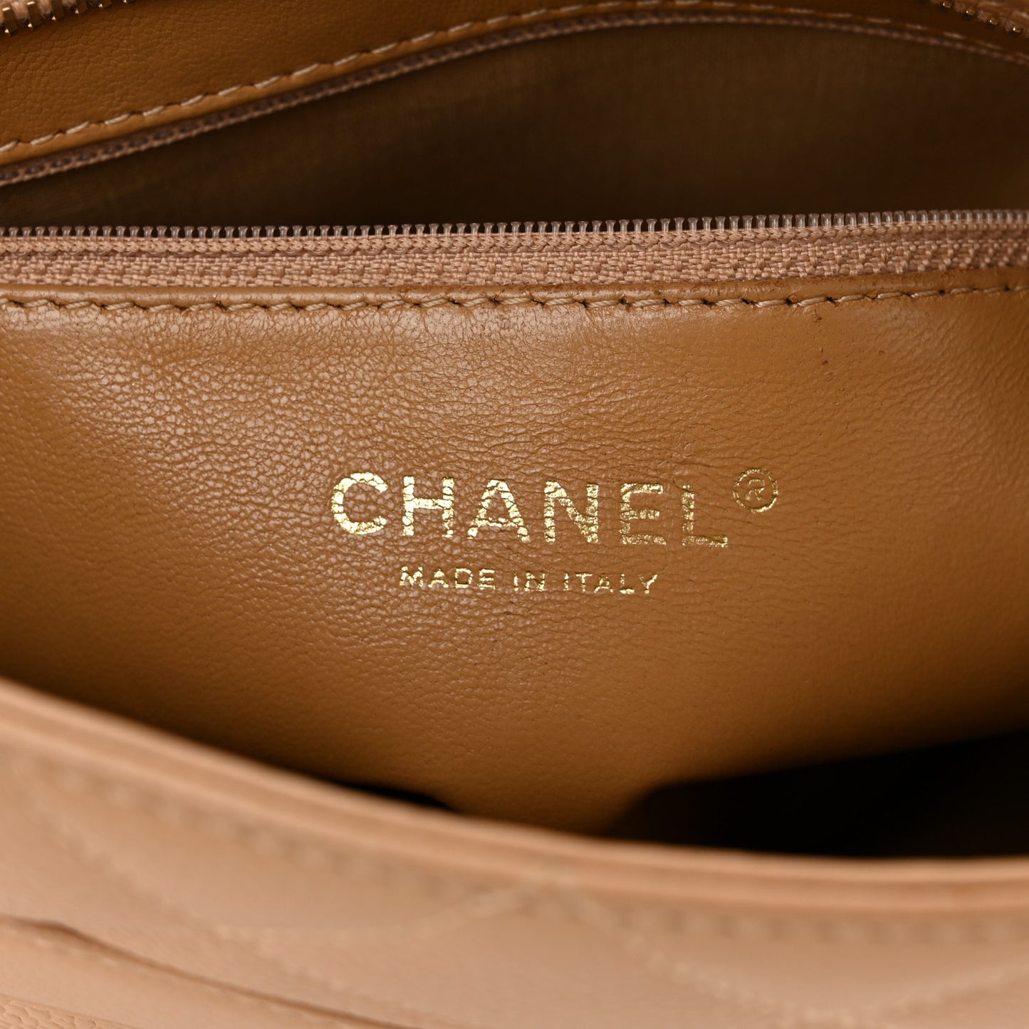 Caviar Quilted Medallion Tote Beige