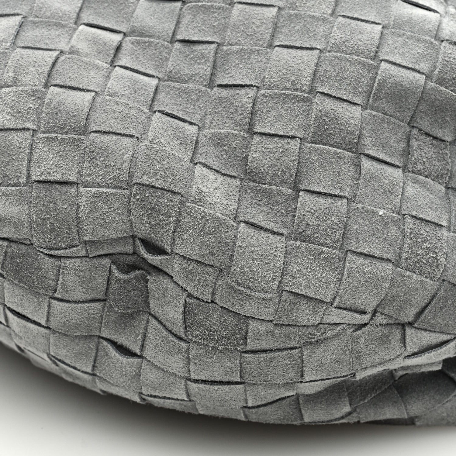 Bottega Veneta Suede Calfskin Intrecciato Teen Jodie Hobo Thunder 9 of 9