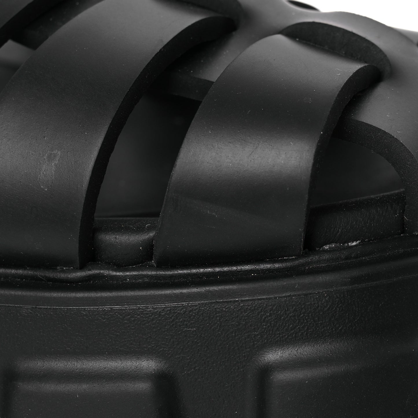 Foam Rubber Triangle Logo Monolith 55mm Cage Sandals 40 Black