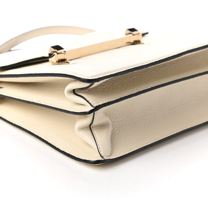 Valentino Garavani Grainy Calfskin Embossed VLTN Uptown Top Handle Bag Ivory 6 of 9
