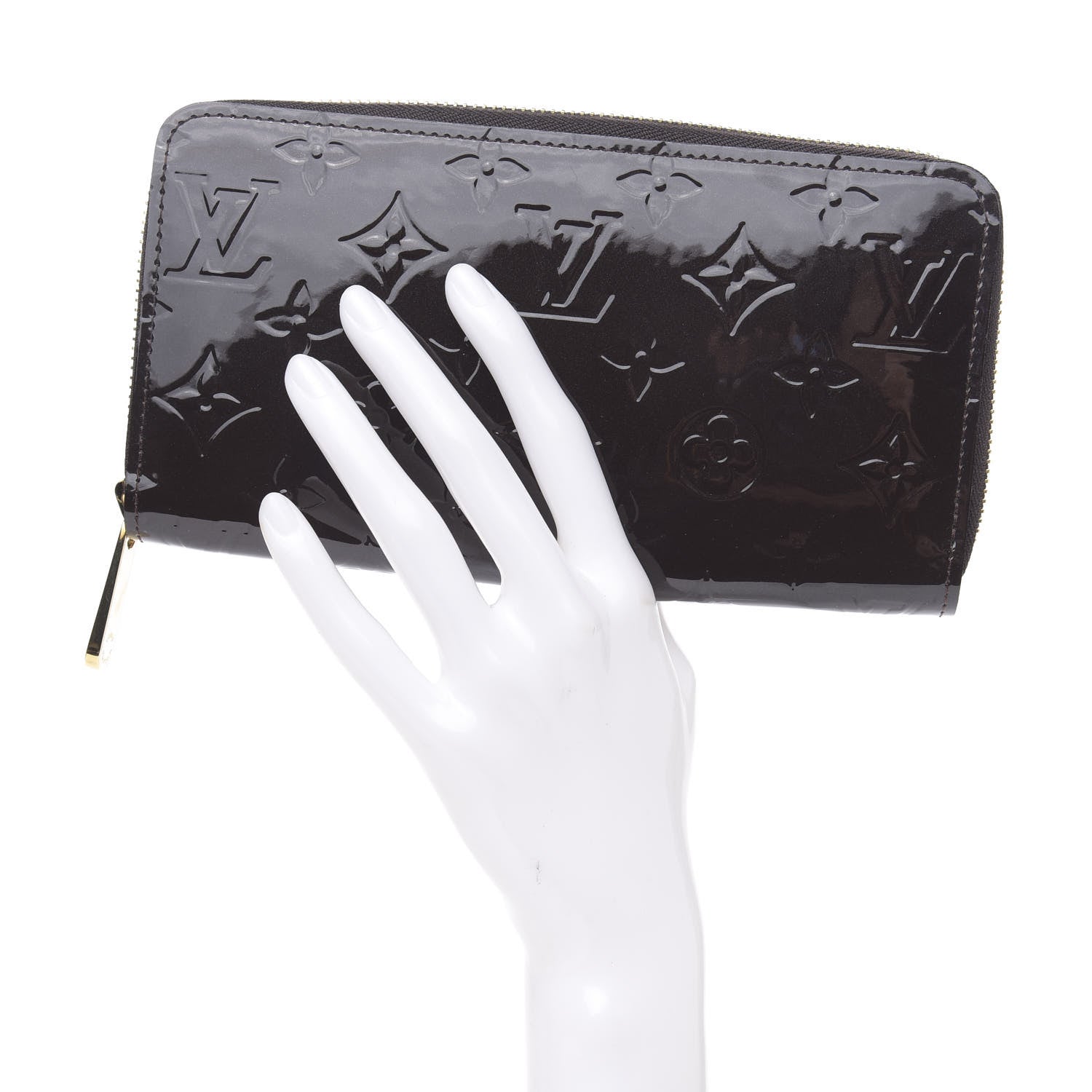 Louis Vuitton Vernis Zippy Wallet Terre D'Ombre 2 of 7